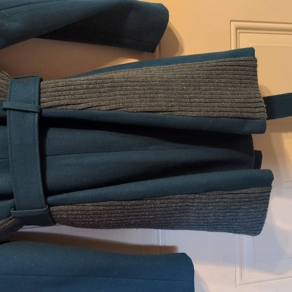 Elevenses by Anthropologie Wool Blend Jacket - Vibrant Teal Green - Picture 10 of 16